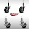 Service Caster 3'' SS Black Poly Wheel Swivel 3/4'' Expanding Stem Caster Set 2 Brakes, 4PK SCC-SSEX20S314-PPUB-BLK-2-TLB-2-34 - alternate 5